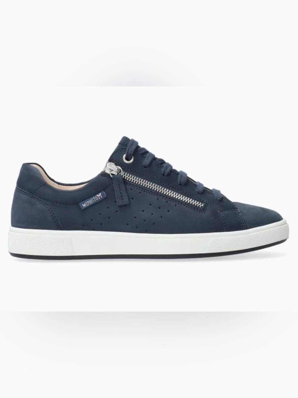 Mephisto Women’s Nikita Sneaker Sz 8.5 Navy Suede Nubuck Comfort Athleisure